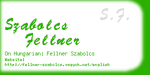 szabolcs fellner business card